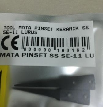 MATA PINSET KERAMIK SS SE-11 LURUS