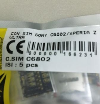 KONEKTOR SIM SONY C6802-XPERIA Z ULTRA