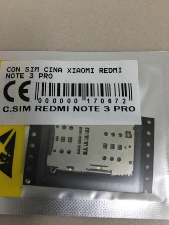 KONEKTOR SIM XIAOMI REDMI NOTE 3 PRO | librajaya grosir
