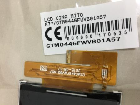 LCD MITO A77 GTM0446FWVB01A57