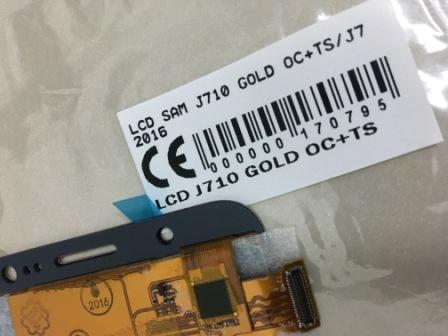 Jual Lcd Samsung J710 gold murah