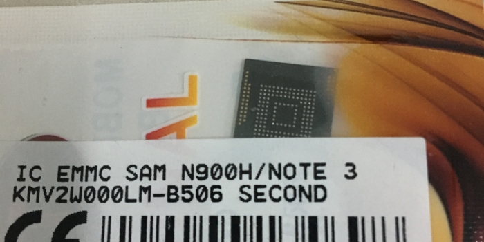 IC EMMC SAMSUNG N900H-NOTE 3 KMV2W000LM-B506