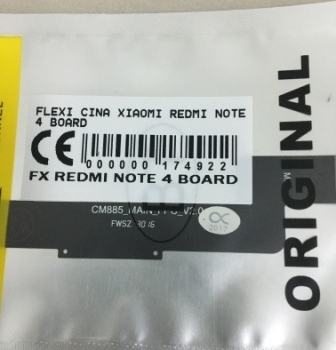 FLEXIBEL XIAOMI REDMI NOTE 4 BOARD