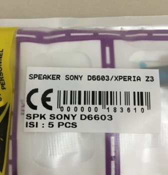 SPEAKER SONY D6603 XPERIA Z3