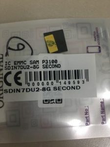 IC EMMC SAMSUNG P3100 SDIN7DU2-8G NAND eMMC Flash Memory BOOT LOADER PREPROGRAMMED Spare Part Grosir Sparepart hp