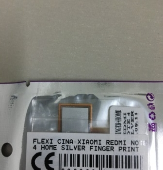 FLEXIBEL XIAOMI REDMI NOTE 4 HOME SILVER FINGER PRINT