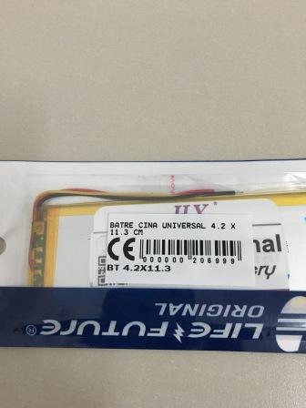 Jual Batre Cina Universal 4.2 X 11.3 Cm Baterai Battery