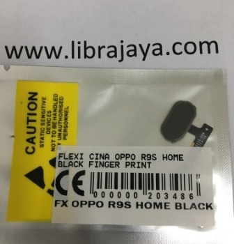 Flexibel Oppo R9S Home Black Finger Print