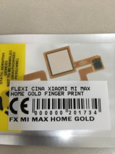 Flexibel Xiaomi Mi Max Home Gold Finger Print Flexible Fleksibel Flexi Sidik Jari Home Menu Button Key Power On Off Fingerprint Flex Cable Spare Part Grosir Sparepart hp