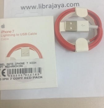 Kabel Data Iphone 7 High Copy Red