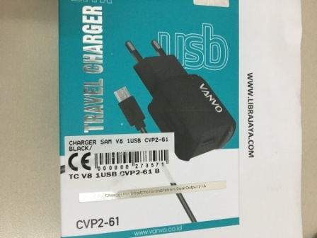 Charger Samsung V8 1Usb Cvp2-61