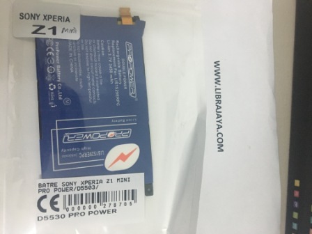 Batre Sony Xperia Z1 Mini Pro Power-D5503