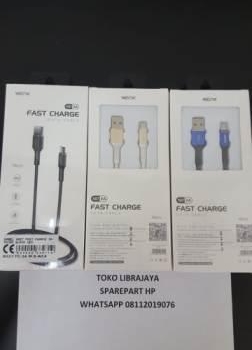 kabel data x027 fast charge 3a micro black wex