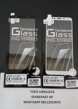 Tempered Glass Redmi 5 Plus 5D White Pro Dimensi