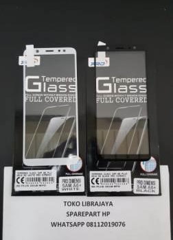 Tempered Glass Samsung A6 Plus 2018 5D White Pro Dimensi