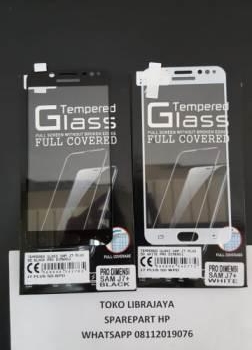 Tempered Glass Samsung J7 Plus 5D Black Pro Dimensi