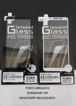 Tempered Glass Vivo V7 5D Black Pro Dimensi