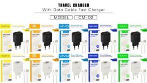 CHARGER CM-02 REALME MICRO BLACK-1USB-FAST