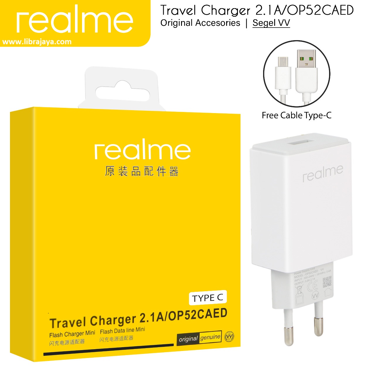 Jual Charger Realme Type C