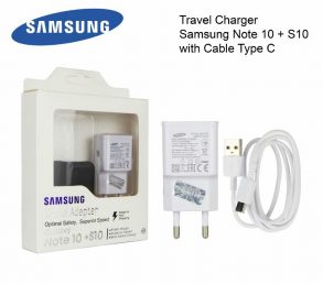 CHARGER SAMSUNG NOTE 10 WHITE ORI 100% PACK EP-TA800 TYPE C FAST