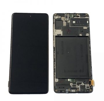 LCD SAMSUNG A715 BLACK-TS-GALAXY A71