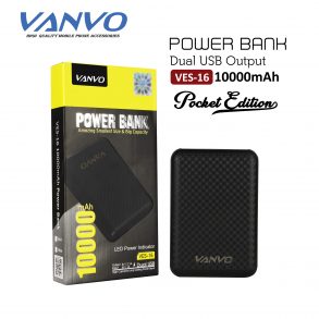 POWER BANK 10000 MAH VANVO VES-16 LED BLACK