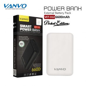 POWER BANK 6600 MAH VANVO VET-312 LED BLACK