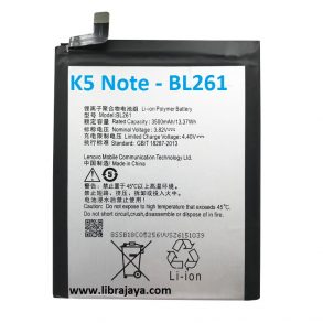 baterai lenovo k5 note-lenovo bl261