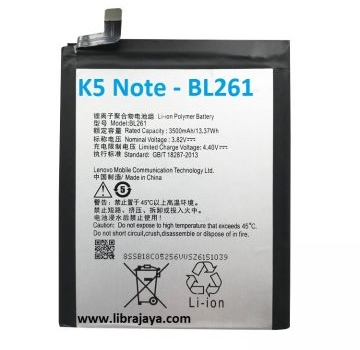 Jual Baterai Lenovo K5 Note-Bl261