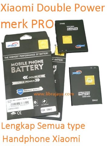 harga baterai xiaomi dobel power merk pro