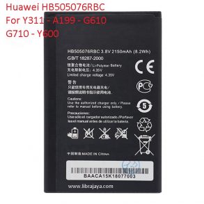 baterai huawei y311 hb505076rbc