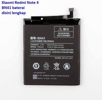Jual Baterai Redmi Note 4 BN41