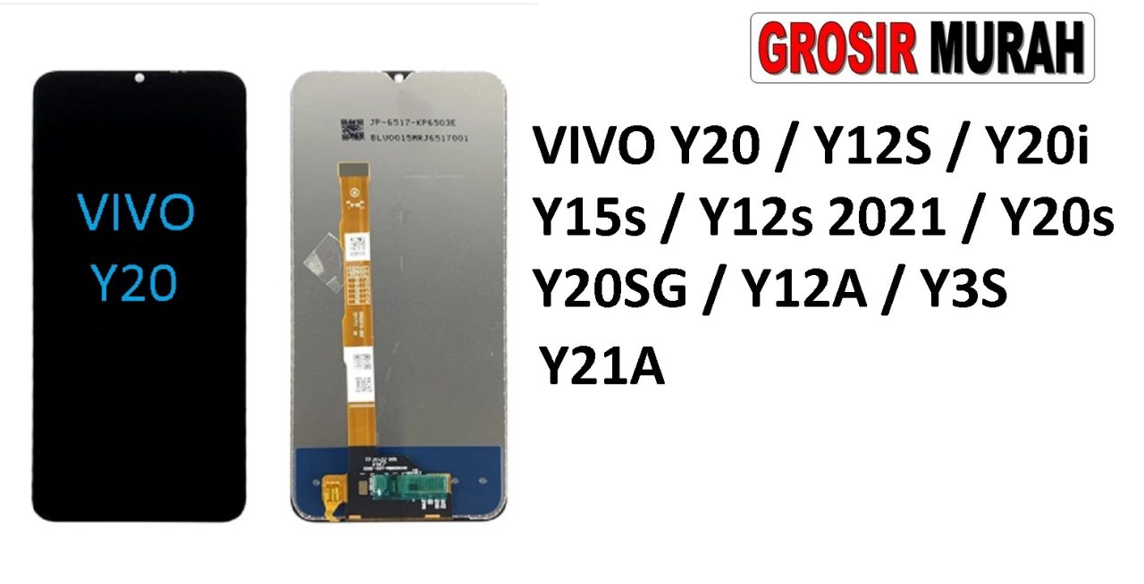 LCD VIVO Y20 V2027 Y12S Y20I Y15S Y20S Y20SG Y21A Y12A Y3S Y30 5G LCD Display Digitizer Touch Screen Spare Part Grosir Sparepart hp