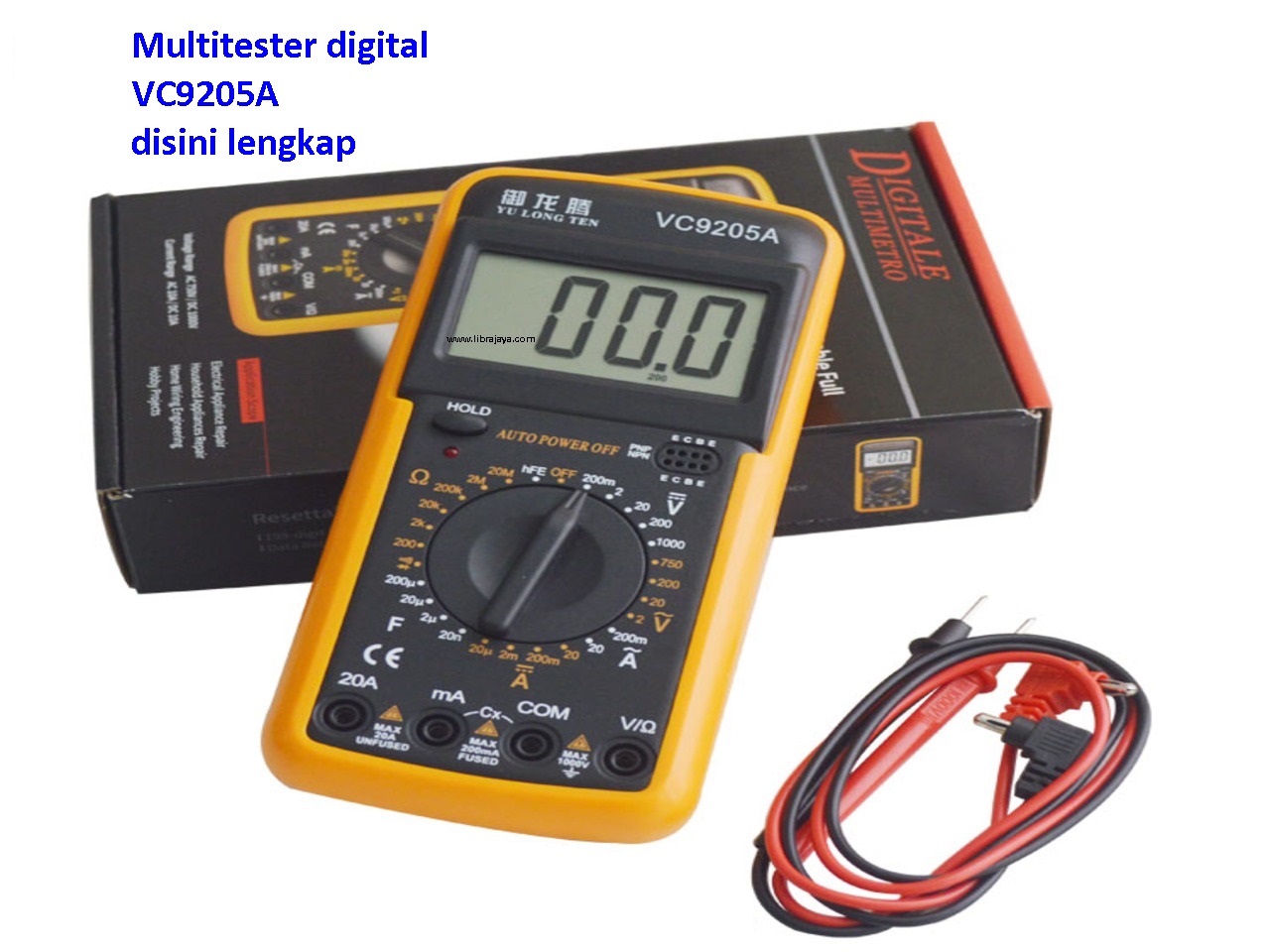 TOOL MULTITESTER DIGITAL VC9205A