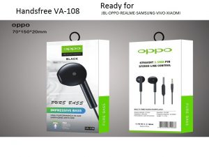 HANDSFREE OPPO VA-108 BLACK PACK