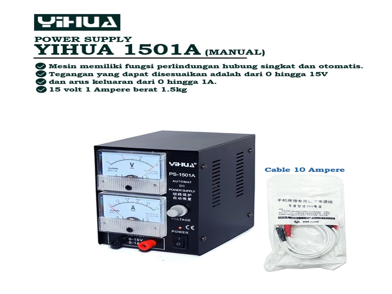 POWER-SUPPLY-MANUAL-YIHUA-1501A