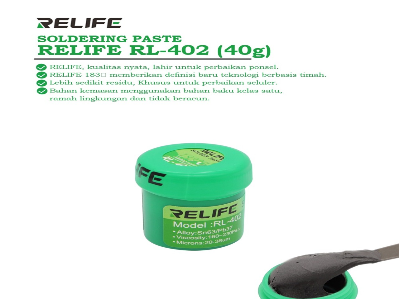 TIMAH-PASTA-RELIFE-RL-402-40GRAM