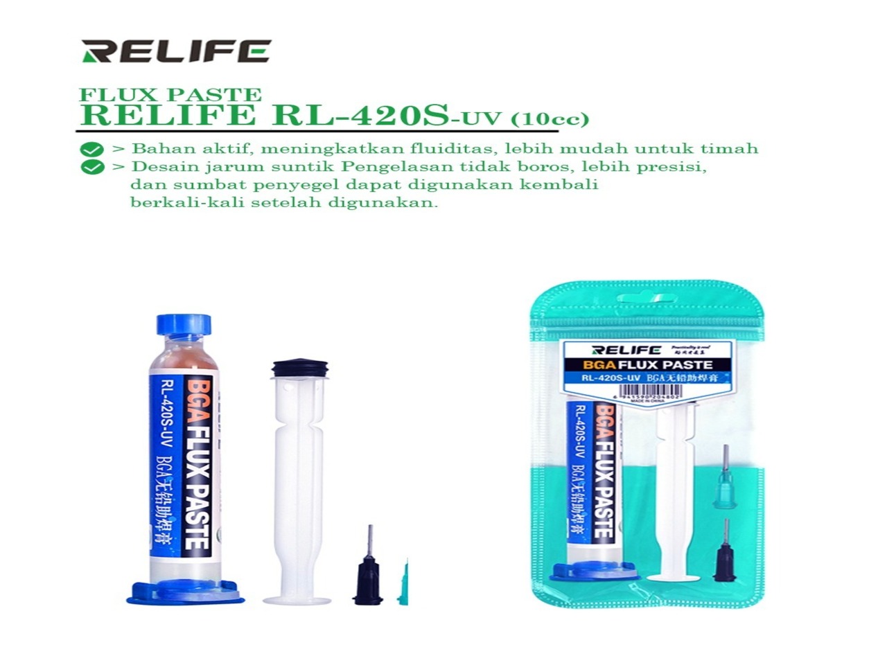 FLUX-PASTE-RELIFE-RL-420S-UV-BGA-10CC