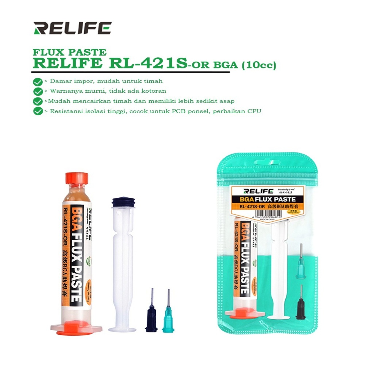 FLUX-PASTE-RELIFE-RL-421S-OR-BGA-10CC