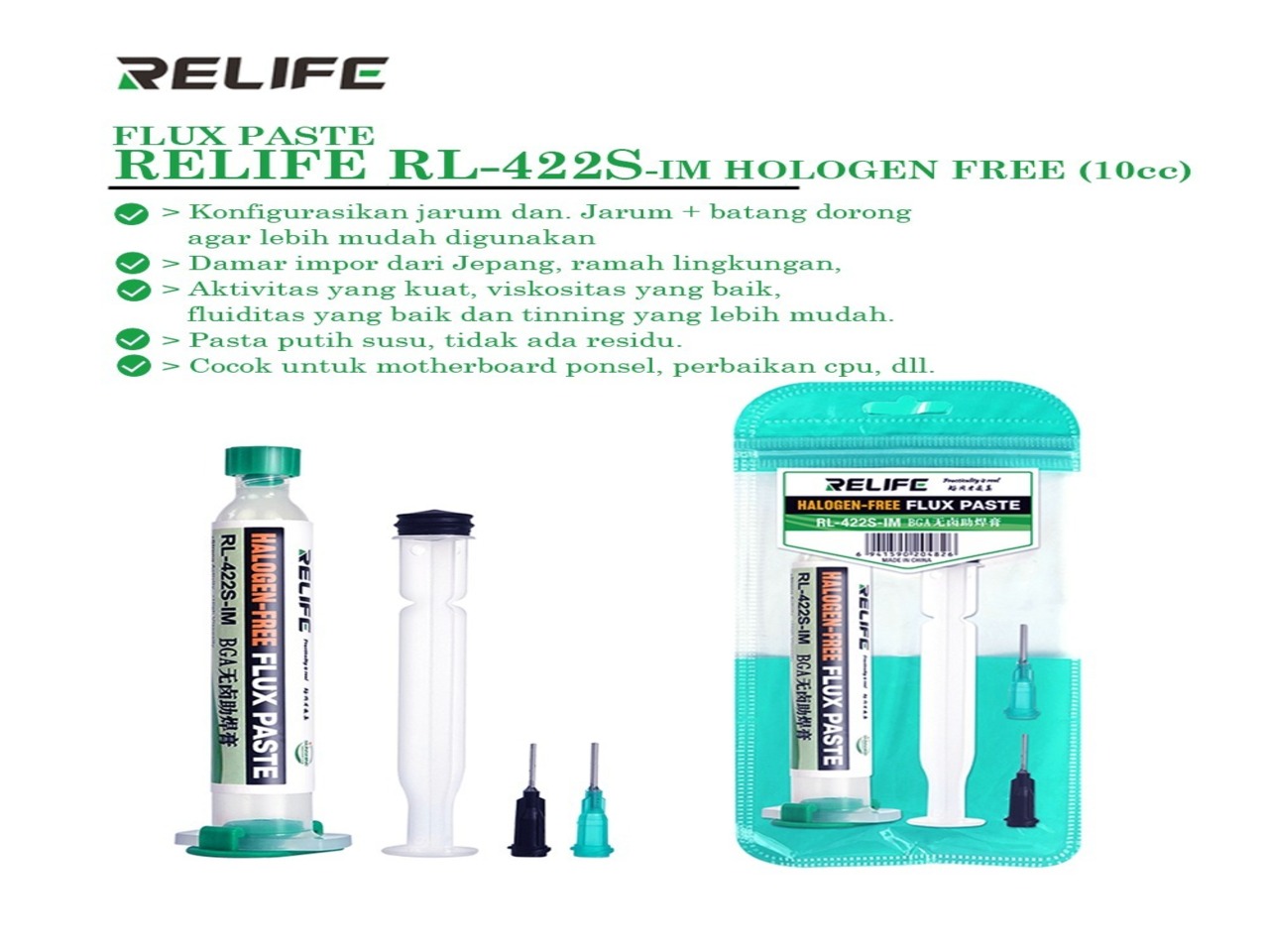 FLUX-PASTE-RELIFE-RL-422S-IM-HOLOGEN-FREE-10CC