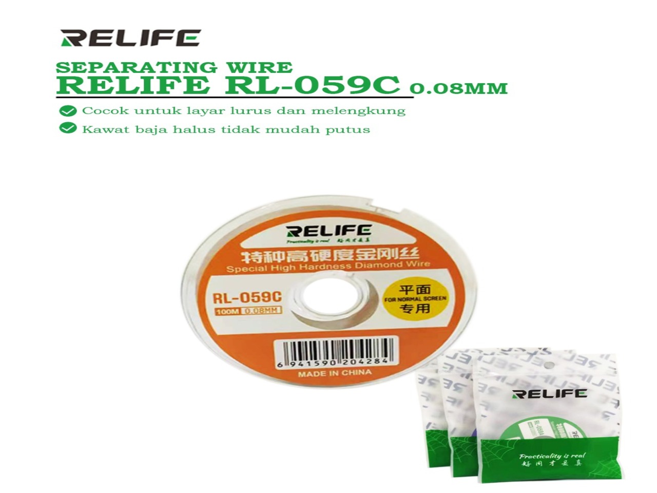 KAWAT-PEMISAH-RELIFE-RL-059C-0.08MM