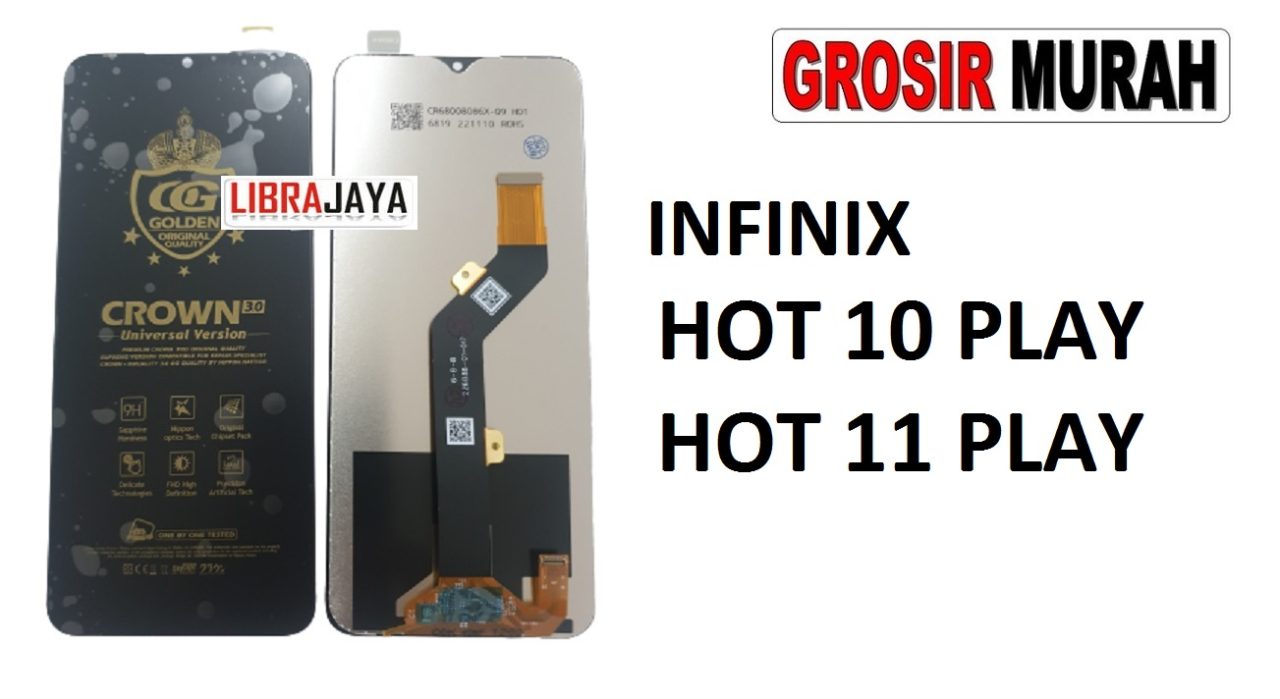 LCD INFINIX HOT 10 PLAY INFINX X688 INFINIX HOT 11 PLAY LCD Display Digitizer Touch Screen Spare Part Grosir Sparepart hp