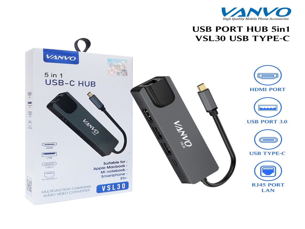 USB-HUB-VANVO-VSL30-TYPE-C-5-IN-1-HDMI-2-USB-RJ45-PORT-LAN