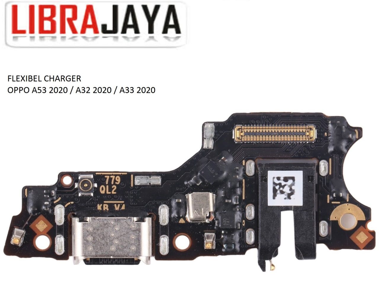 FLEXIBEL CHARGER OPPO A53 2020 A32 2020 A33 2020 A53S Flexible Flexibel Papan Cas Charging Port Dock Flex Cable Spare Part Grosir Sparepart hp