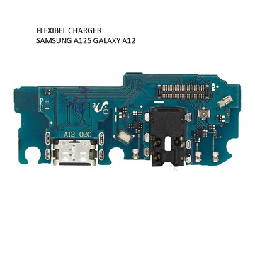 FLEKSIBEL CHARGER SAMSUNG A125 HF MIC A12 M12 M127 Flexible Flexibel Papan Cas Charging Port Dock Flex Cable Spare Part Grosir Sparepart hp