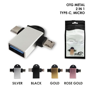 OTG METAL 2 IN 1 TYPE C - MICRO