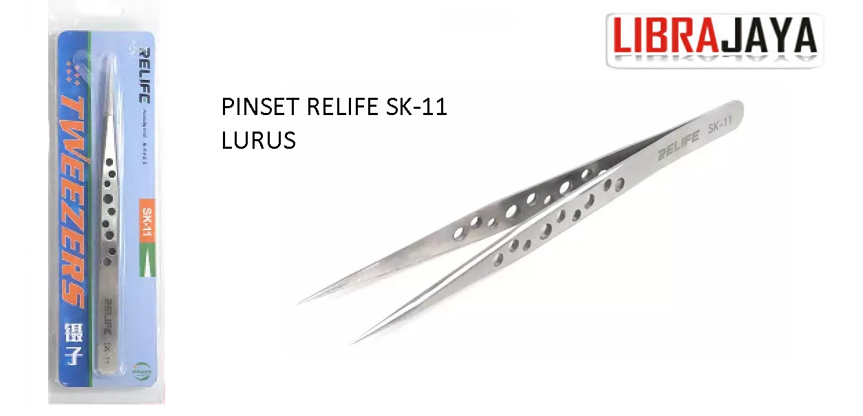 PINSET RELIFE SK-11 LURUS TWEEZERS