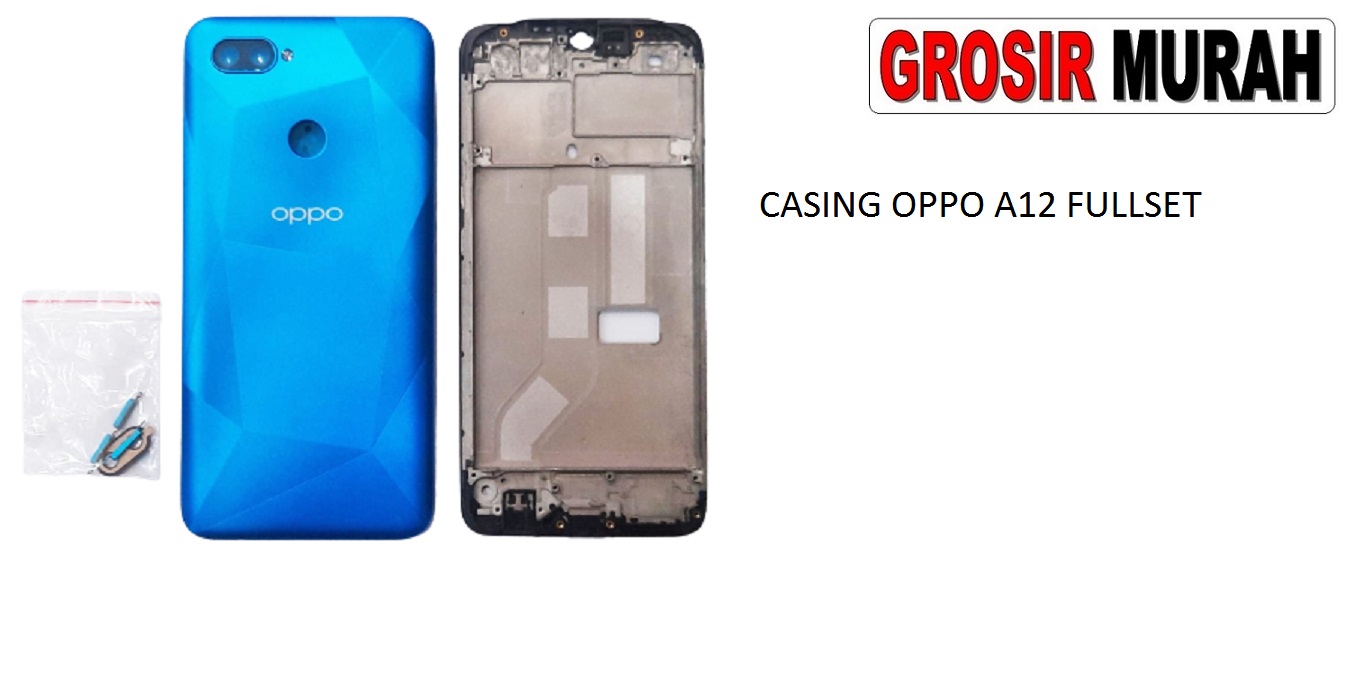 Jual Casing Oppo A12 Fullset housing kesing