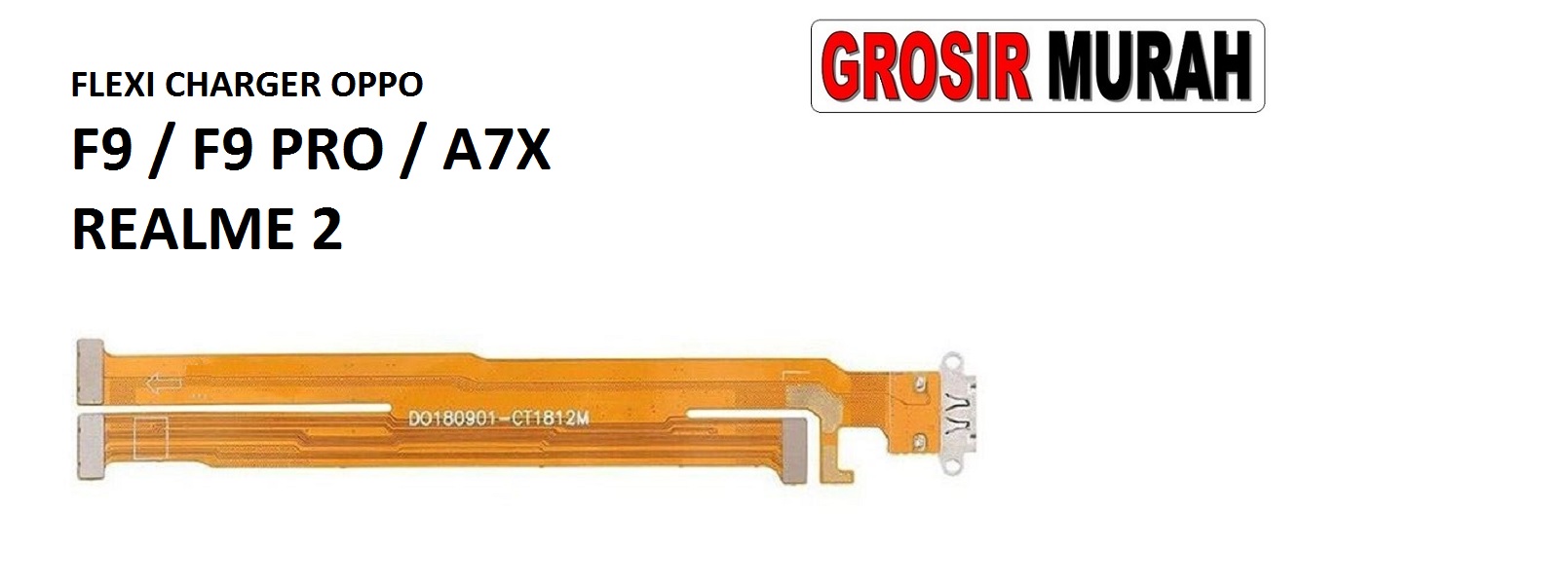 Jual Fleksibel Charger Oppo F9 Realme 2 Pro F9 Pro A7X Fleksibel Flexible Fleksi Flexibel Flex Con Tc Connector Pcb Konektor cas papan charging