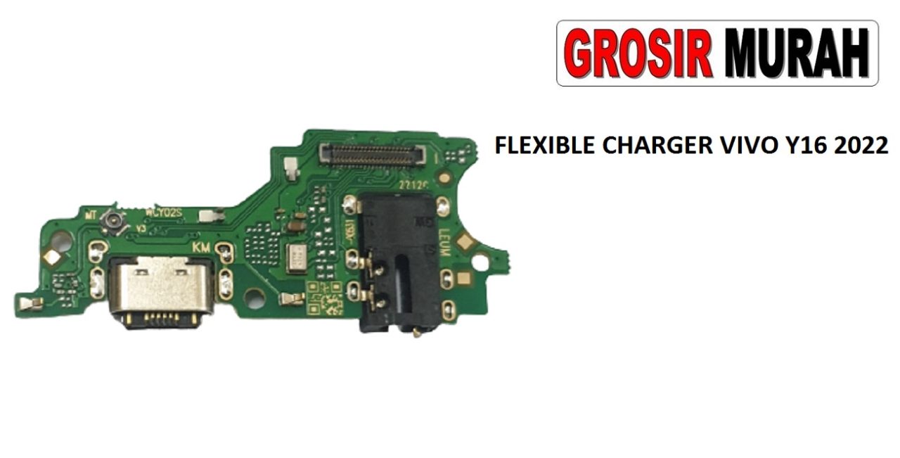 FLEKSIBEL CHARGER VIVO Y16 2022 Y02S Flexible Flexibel Fleksi Cas Papan Charging Port Dock Flex Cable Spare Part Grosir Sparepart hp